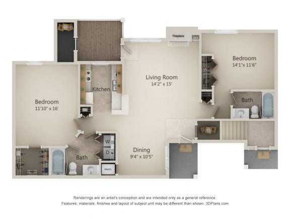 Floor Plan  2G-Sunrise Series