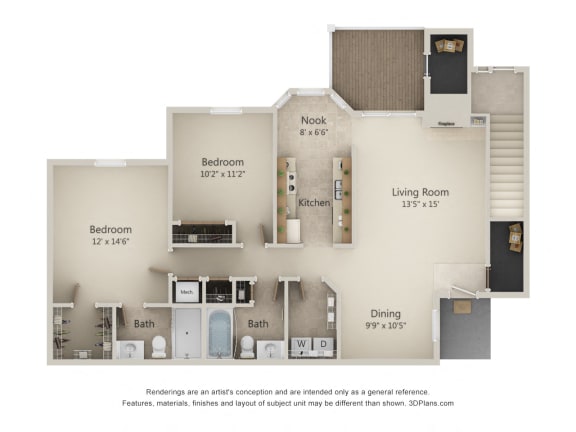 Floor Plan  2H-Sunrise Series