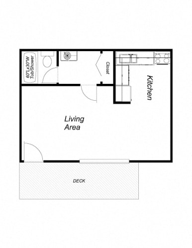 Floor Plan  Studio floor plan for Park Taylor