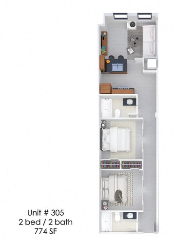 Floor Plan  Hardwicke House Unit 205
