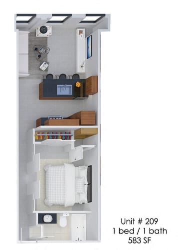 Floor Plan  Hardwicke House Unit 209