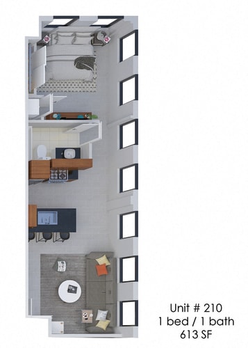 Floor Plan  Hardwicke House Unit 210