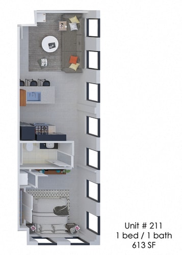 Floor Plan  Hardwicke House Unit 211