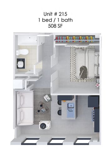Floor Plan  Hardwicke House Unit 215