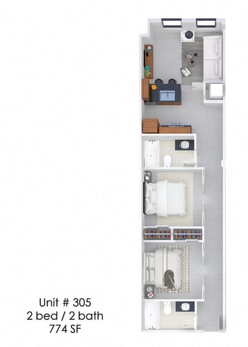 Floor Plan  Hardwicke House Unit 305