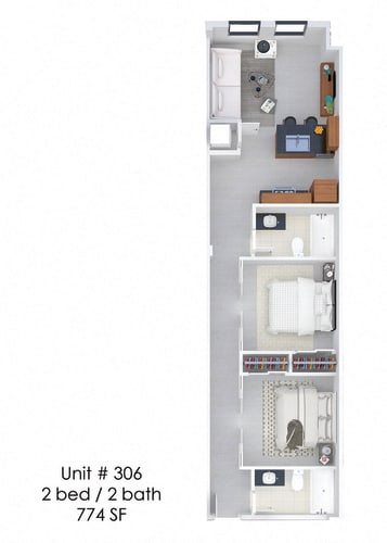 Floor Plan  Hardwicke House Unit 306