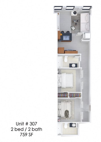 Floor Plan  Hardwicke House Unit 307