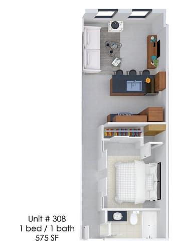 Floor Plan  Hardwicke House Unit 308