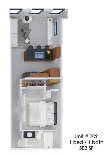 Floor Plan  Hardwicke House Unit 309