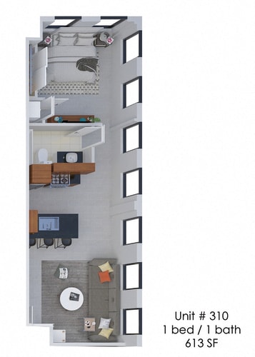 Floor Plan  Hardwicke House Unit 310