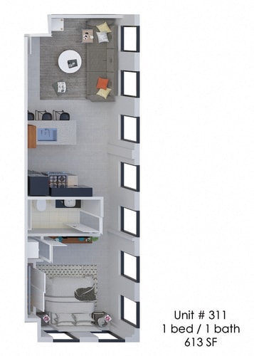 Floor Plan  Hardwicke House Unit 311