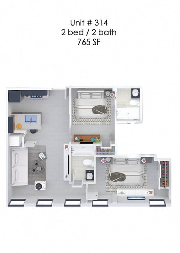 Floor Plan  Hardwicke House Unit 314