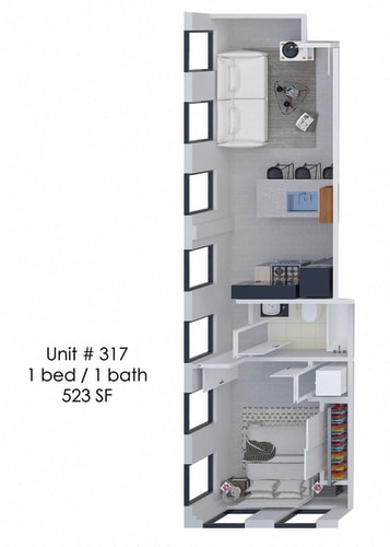 Floor Plan  Hardwicke House Unit 317
