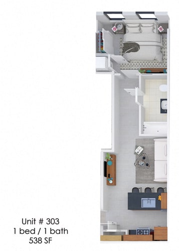 Floor Plan  Hardwicke House Unit 303