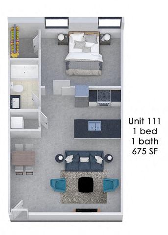 Floor Plan  Fording Flats 111