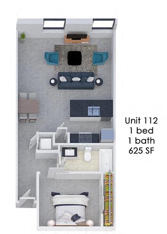 Floor Plan  Fording Flats 112