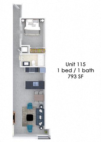 Floor Plan  Fording Flats 115