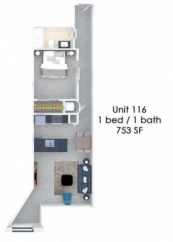 Floor Plan  Fording Flats 116