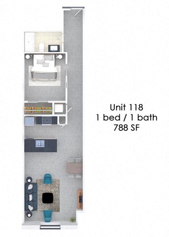 Floor Plan  Fording Flats 118