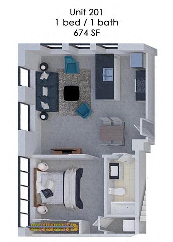 Floor Plan  Fording Flats 201