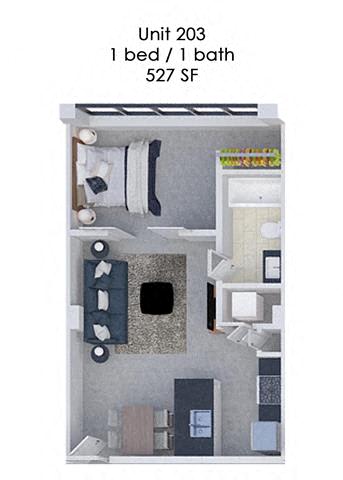 Floor Plan  Fording Flats 203