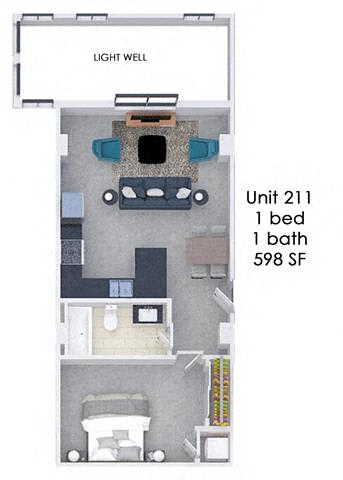 Floor Plan  Fording Flats 211