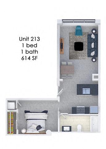 Floor Plan  Fording Flats 213
