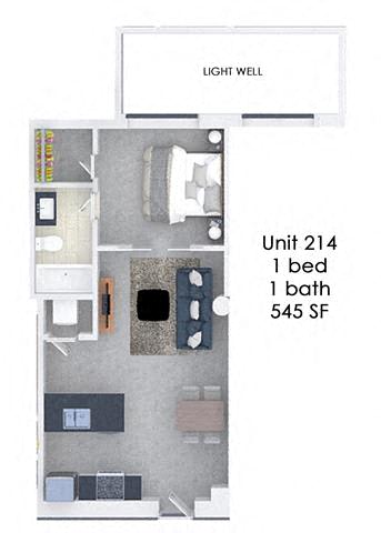 Floor Plan  Fording Flats 214