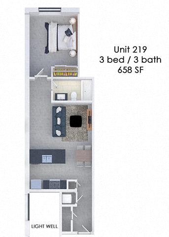 Floor Plan  Fording Flats 219