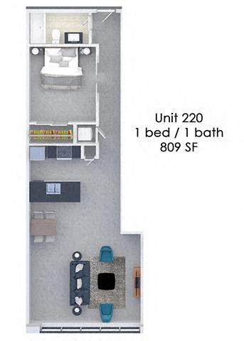 Floor Plan  Fording Flats 220