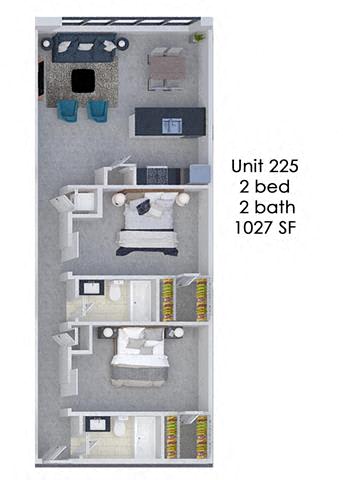 Floor Plan  Fording Flats 225