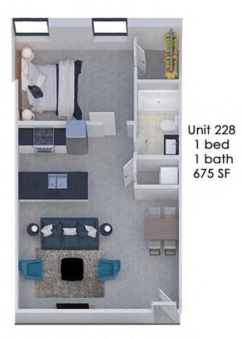 Floor Plan  Fording Flats 228