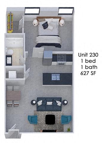 Floor Plan  Fording Flats 230