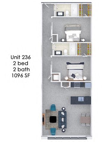 Floor Plan  Fording Flats 236