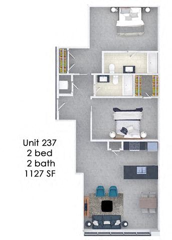 Floor Plan  Fording Flats 237