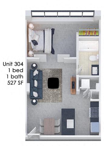 Floor Plan  Fording Flats 304