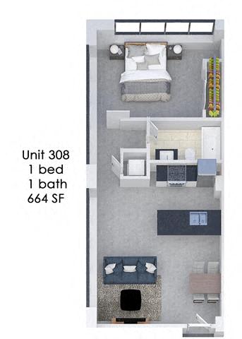 Floor Plan  Fording Flats 308