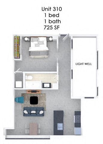 Floor Plan  Fording Flats 310