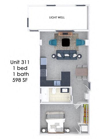 Floor Plan  Fording Flats 311