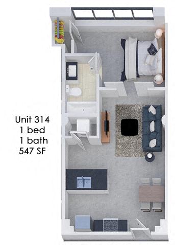 Floor Plan  Fording Flats 314