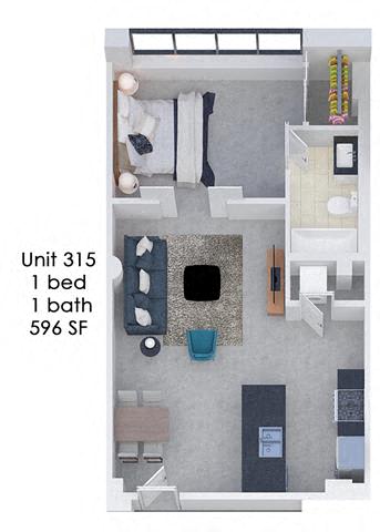 Floor Plan  Fording Flats 315