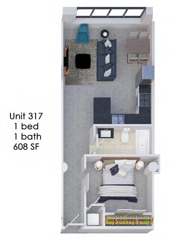 Floor Plan  Fording Flats 317