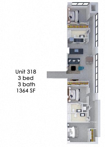 Floor Plan  Fording Flats 318