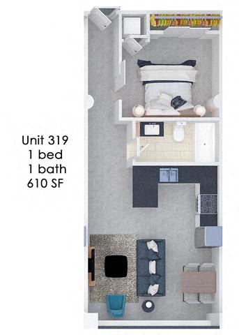 Floor Plan  Fording Flats 319