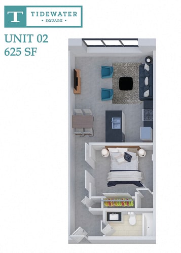 Floor Plan  Tidewater Square Unit 02