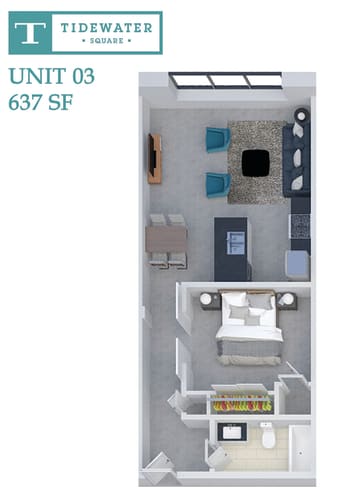 Floor Plan  Tidewater Square Unit 03