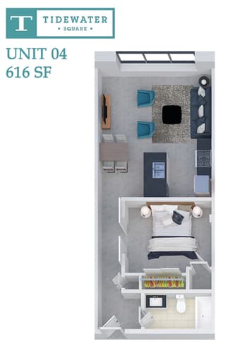 Floor Plan  Tidewater Square Unit 04