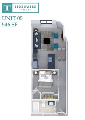 Floor Plan  Tidewater Square Unit 05