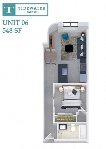 Floor Plan  Tidewater Square Unit 06
