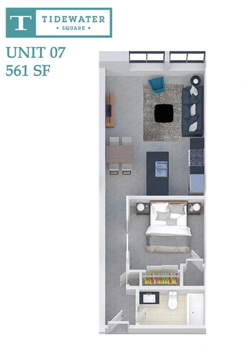 Floor Plan  Tidewater Square Unit 07